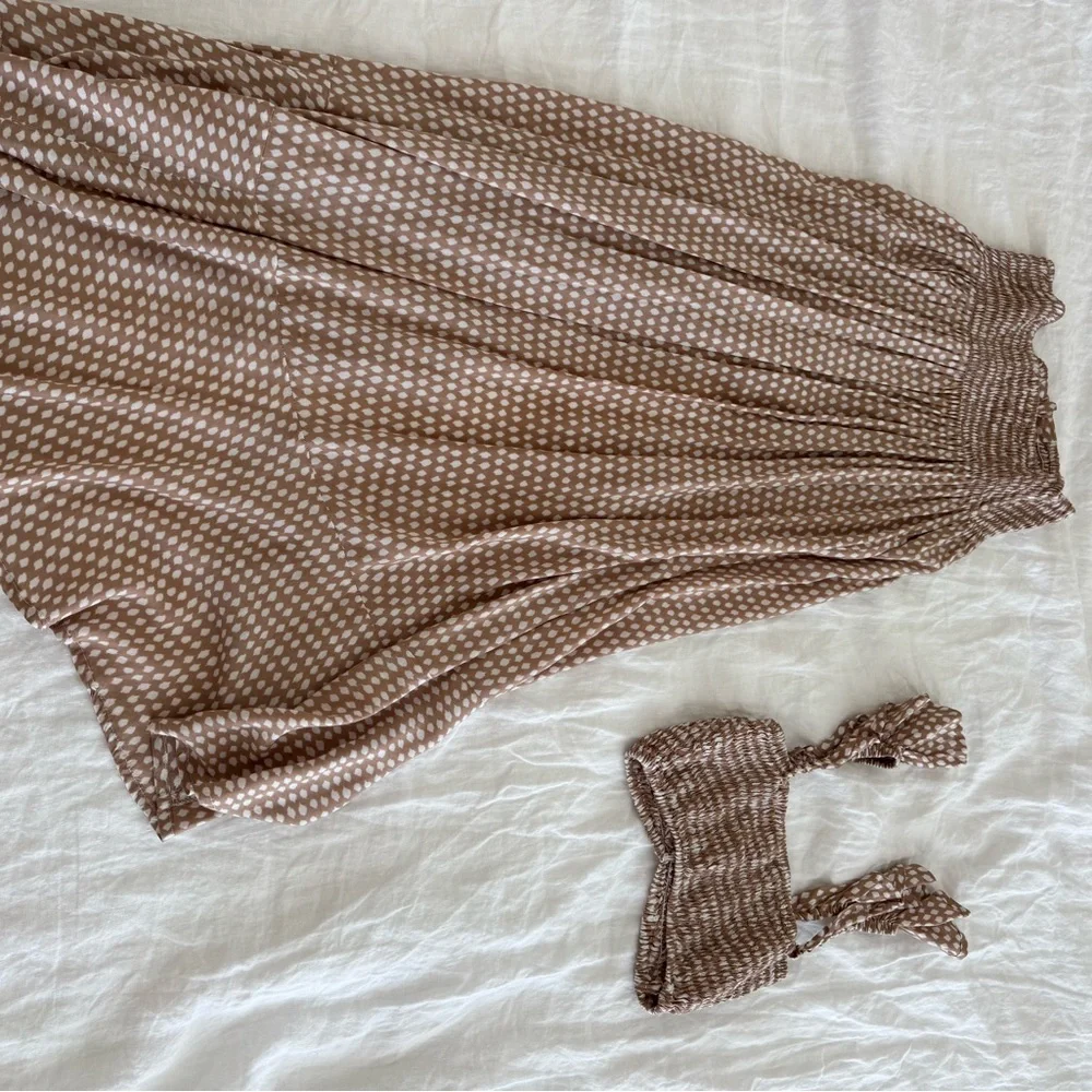 Tiare Hawaii Brown Dakota Skirt and Hollie Crop Top Set - Picture 7 of 7